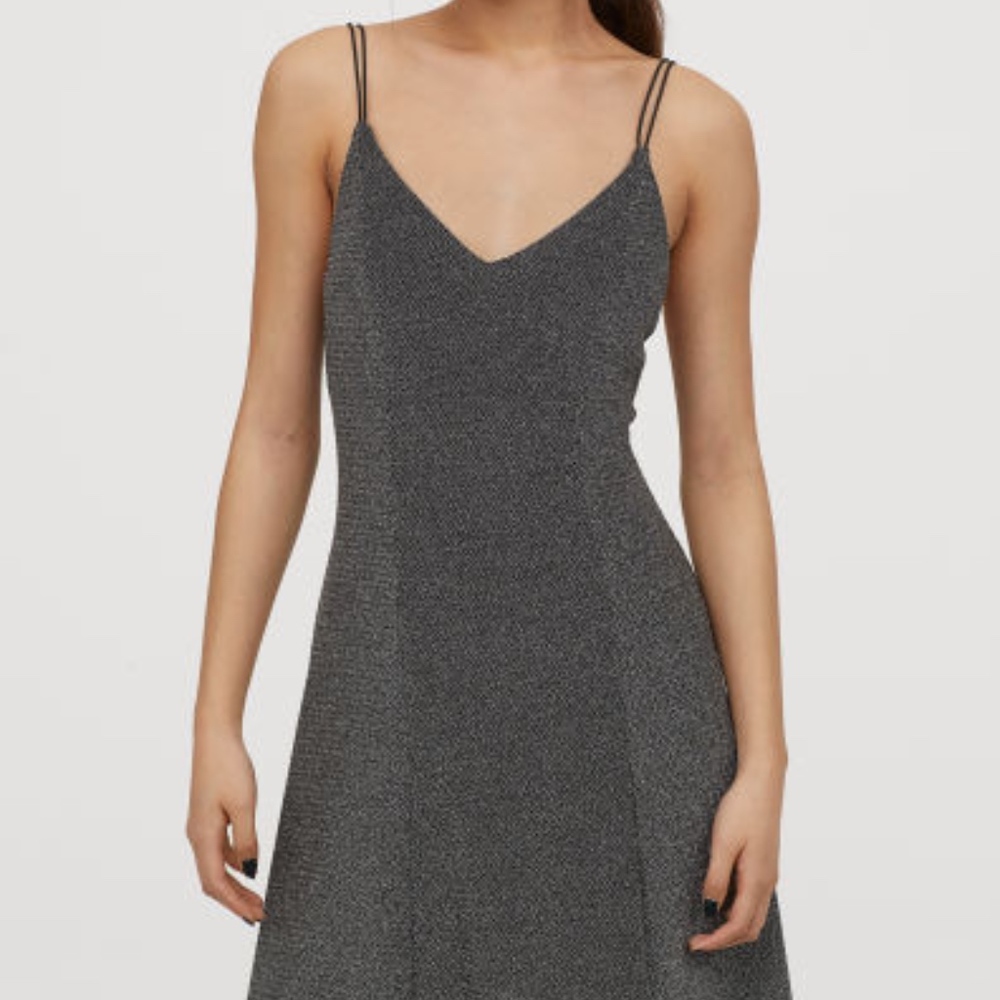Shimmer Fit Flare Dress